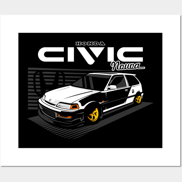 Honda Civic Nouva Wall Art by CFStore